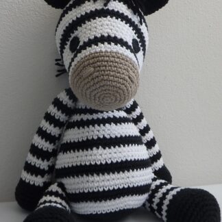 Amigurumi Cebra Color Blanco Y Negro